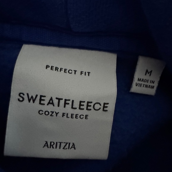 Bright blue Aritzia Sweatfleece - Picture 3 of 3